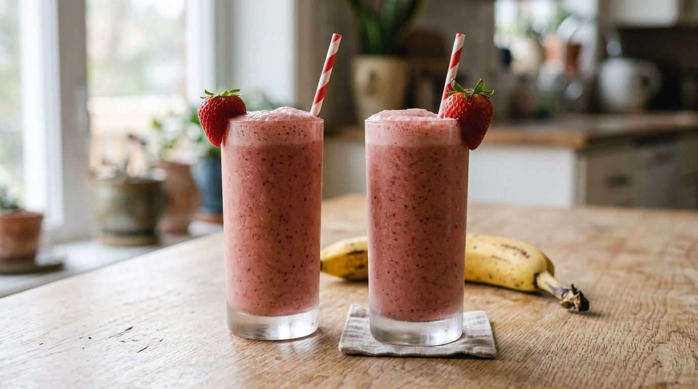 Aardbeien-cranberrycocktail