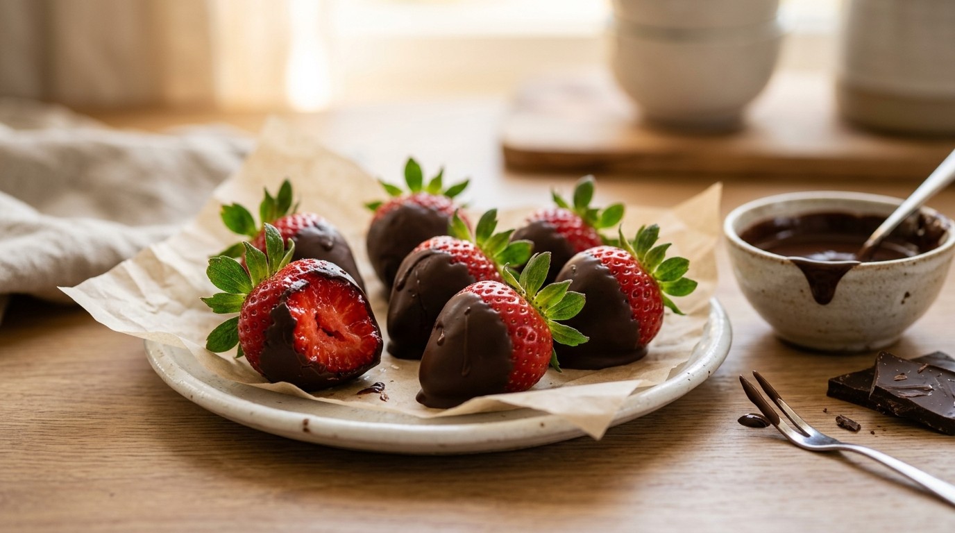 Aardbeien in Chocolade