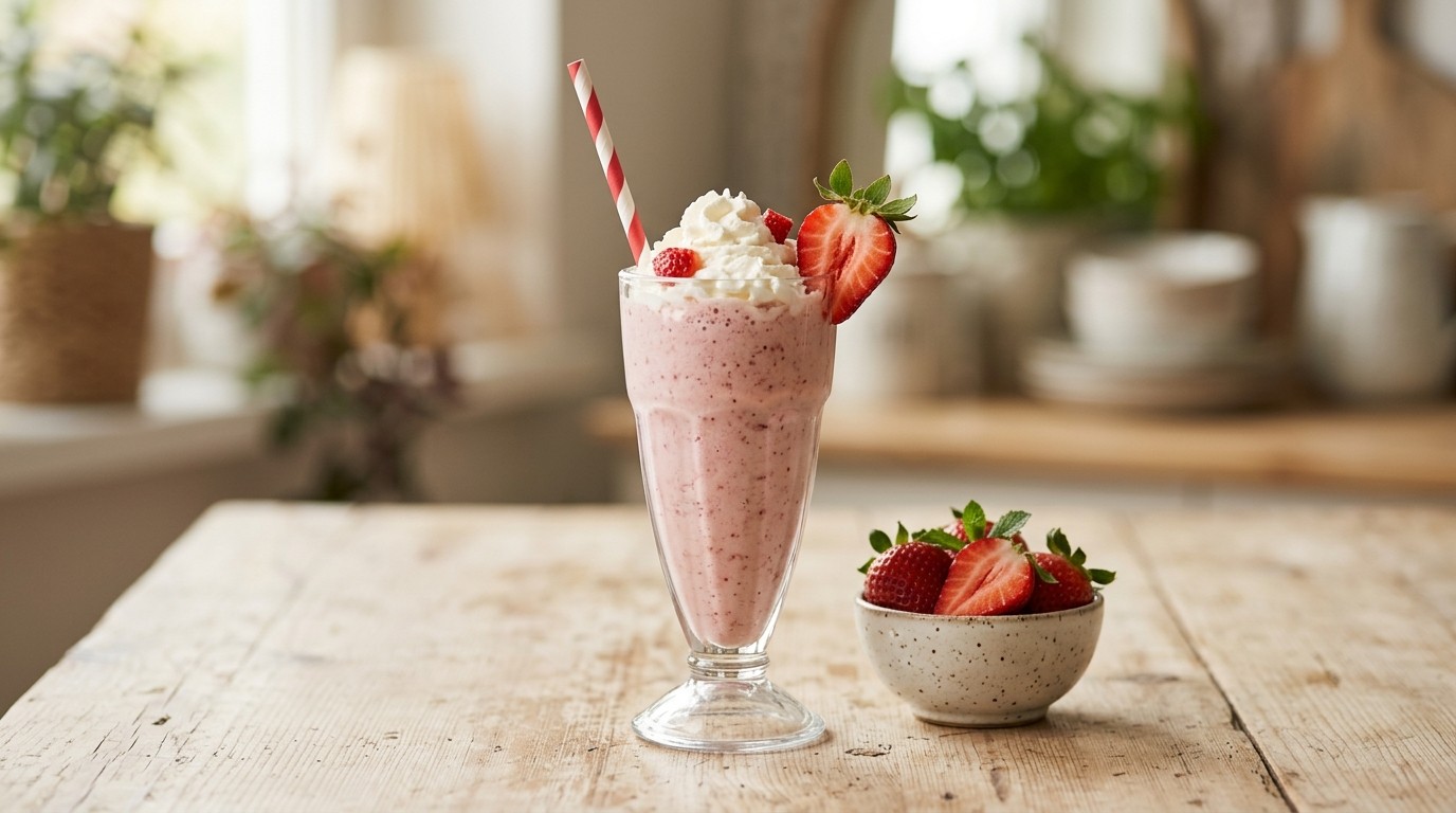 Aardbeien Milkshake