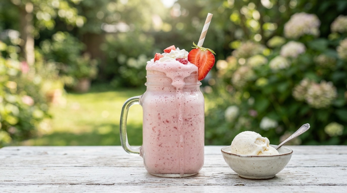 Aardbeien- Milkshake recept Aardbeien- Milkshake recept