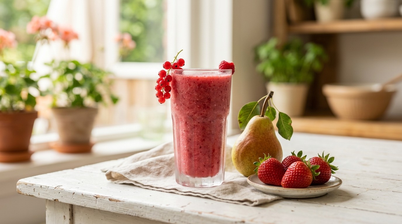 Aardbeien-peersmoothie recept Aardbeien-peersmoothie recept