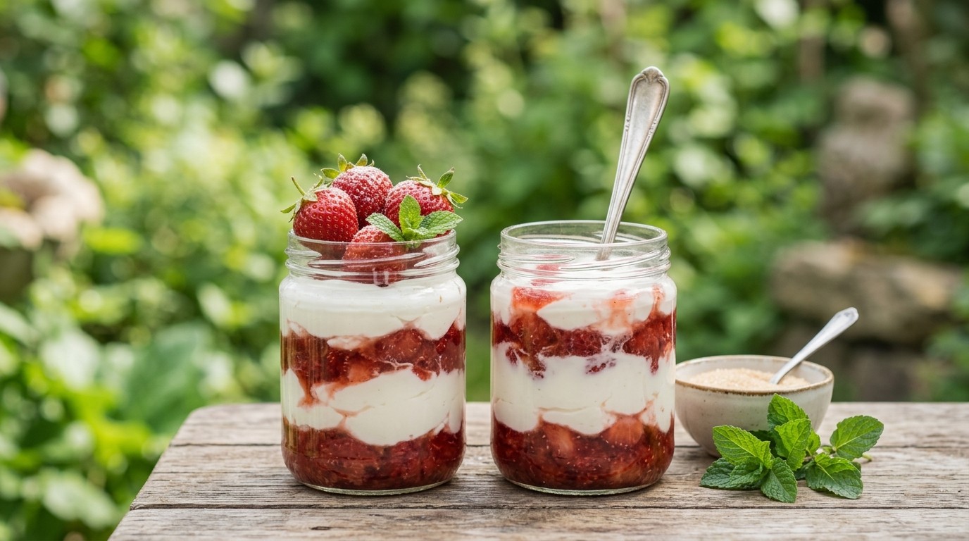 Aardbeien - Yoghurt