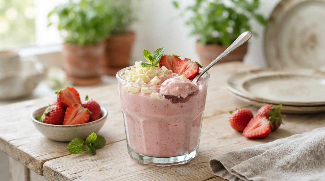 Aardbeienkwarkpuree recept Aardbeienkwarkpuree recept