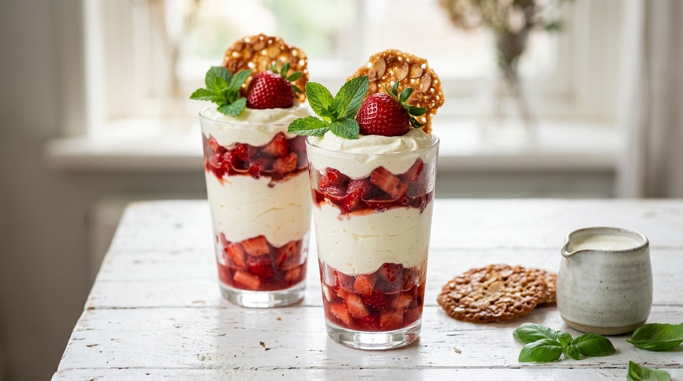 Aardbeienmascarpone met Kletskoppen recept Aardbeienmascarpone met Kletskoppen recept