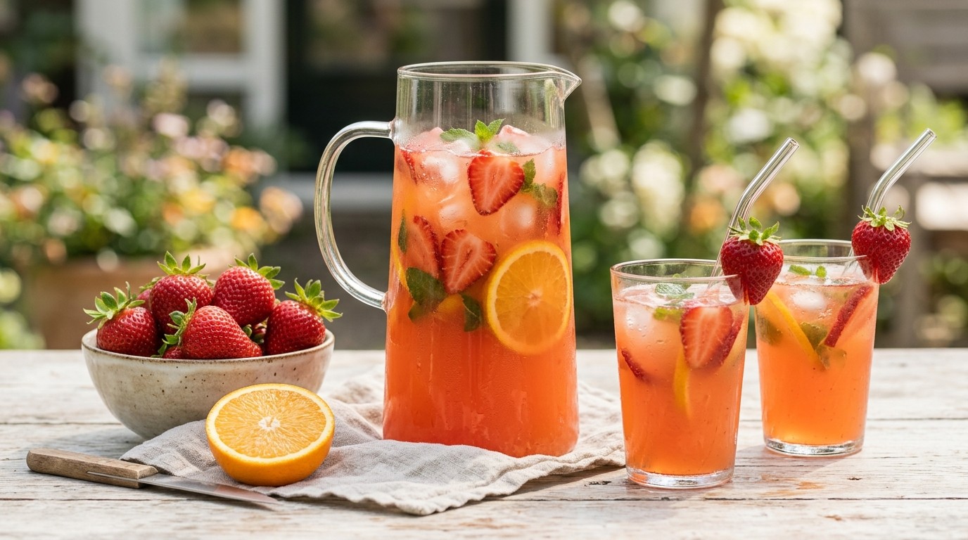 Aardbeienpunch