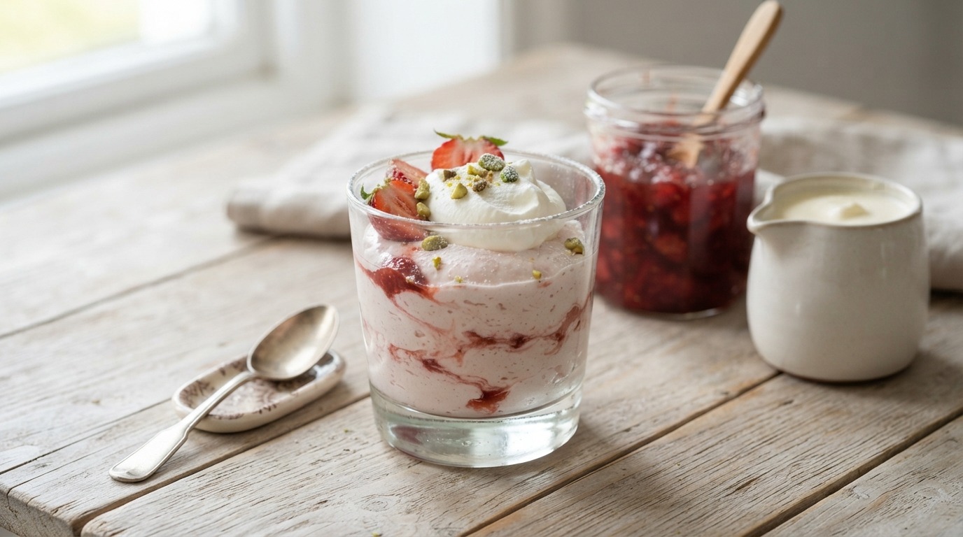 Aardbeienroomkwark recept Aardbeienroomkwark recept