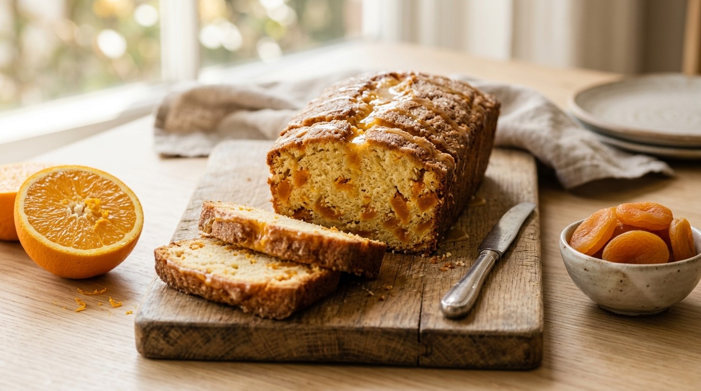 Abrikozen-sinaasappelcake