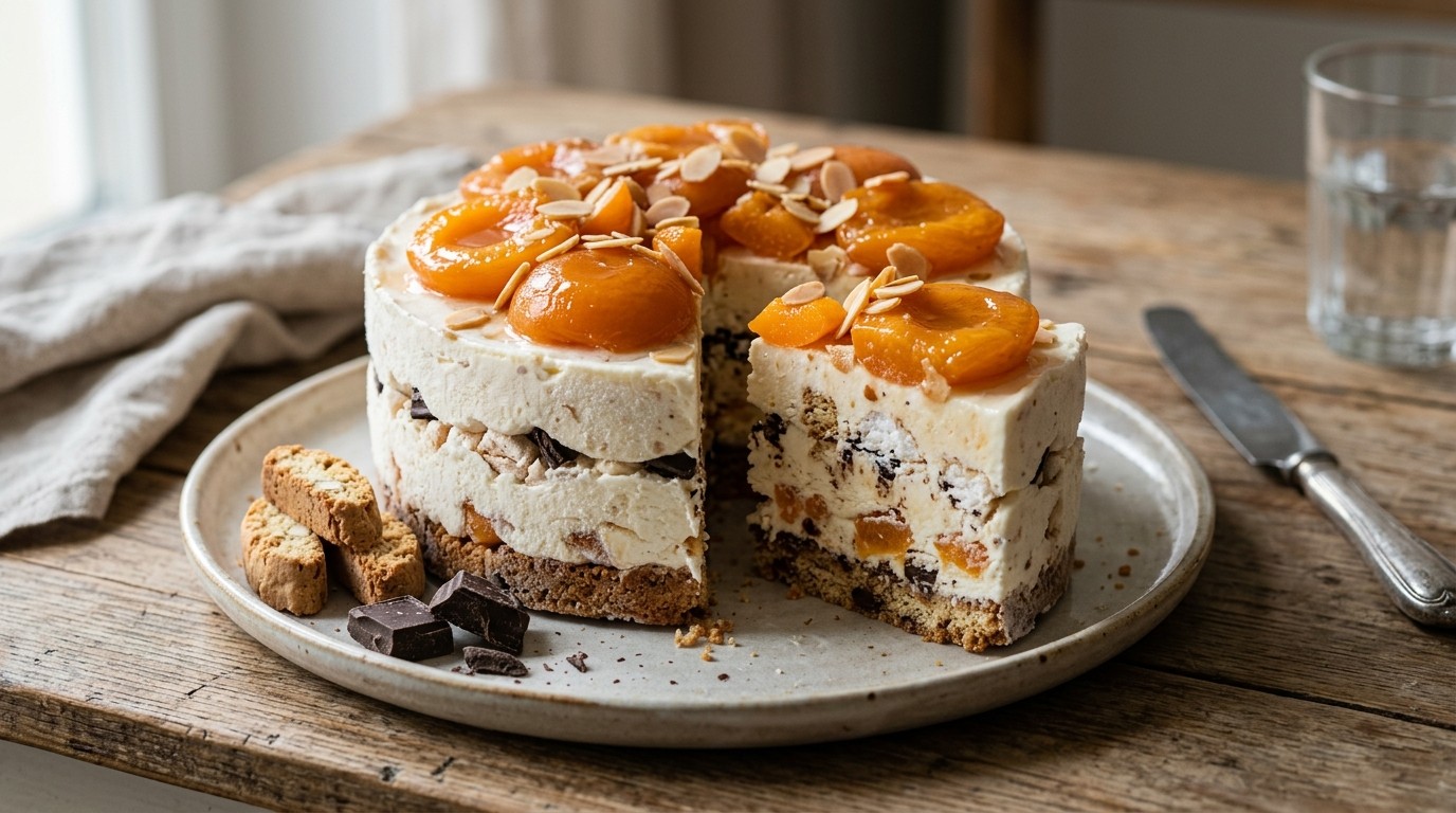 Abrikozenijstaart recept Abrikozenijstaart recept