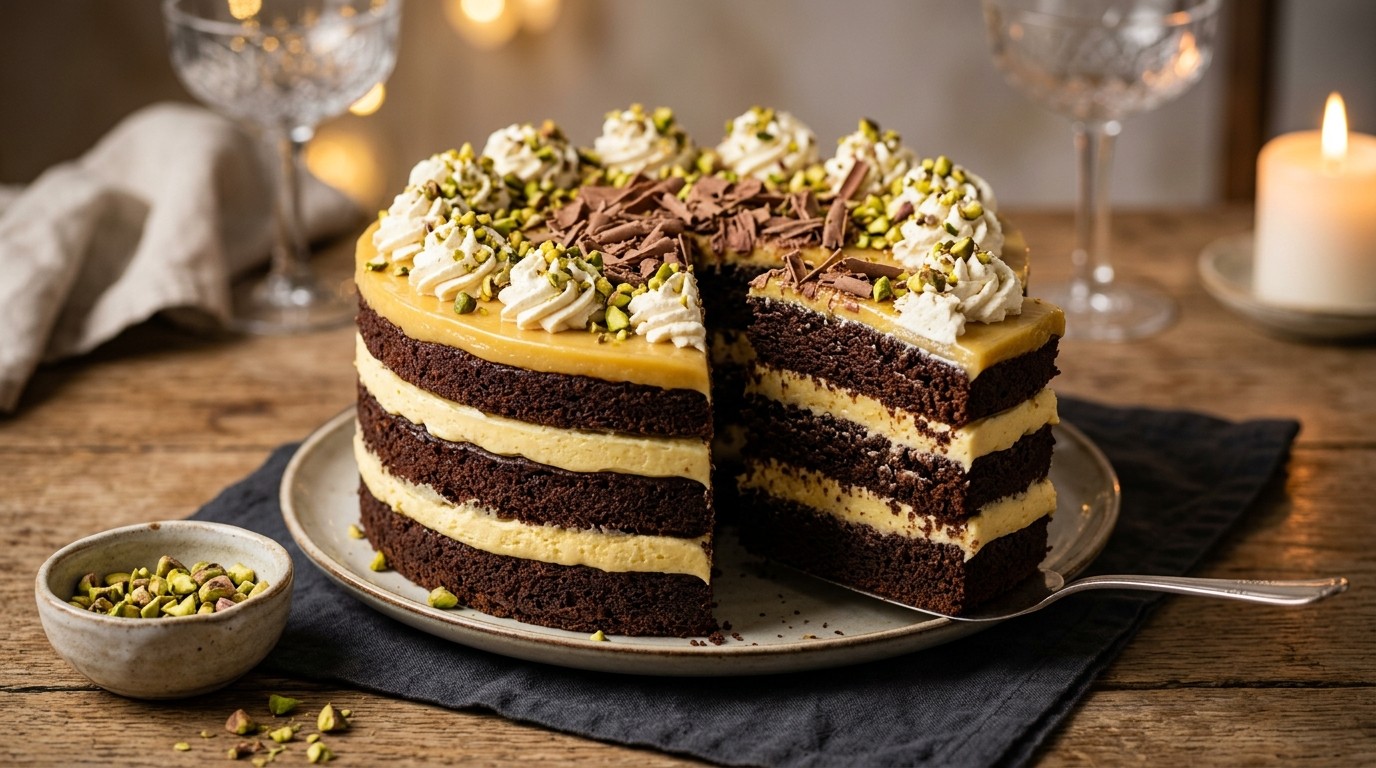 Advocaat-chocoladetaart