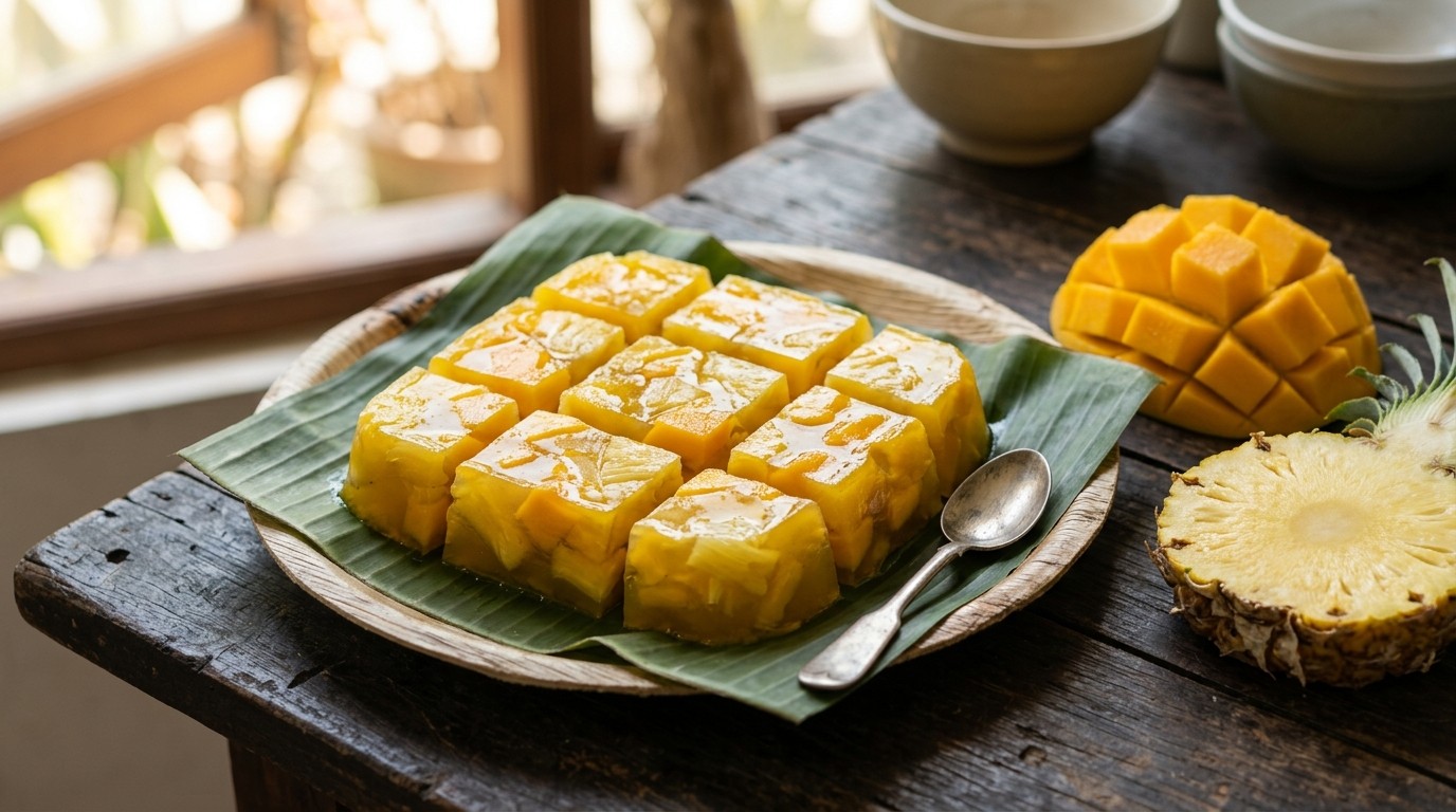 Agar Mangga Nanas (mango Ananas Pudding)