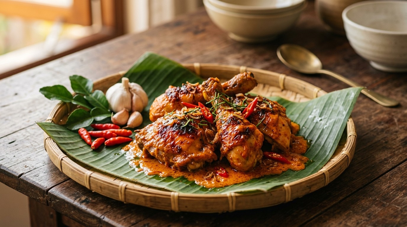 Ajam Coco (geroosterde Pittige kip) recept Ajam Coco (geroosterde Pittige kip) recept
