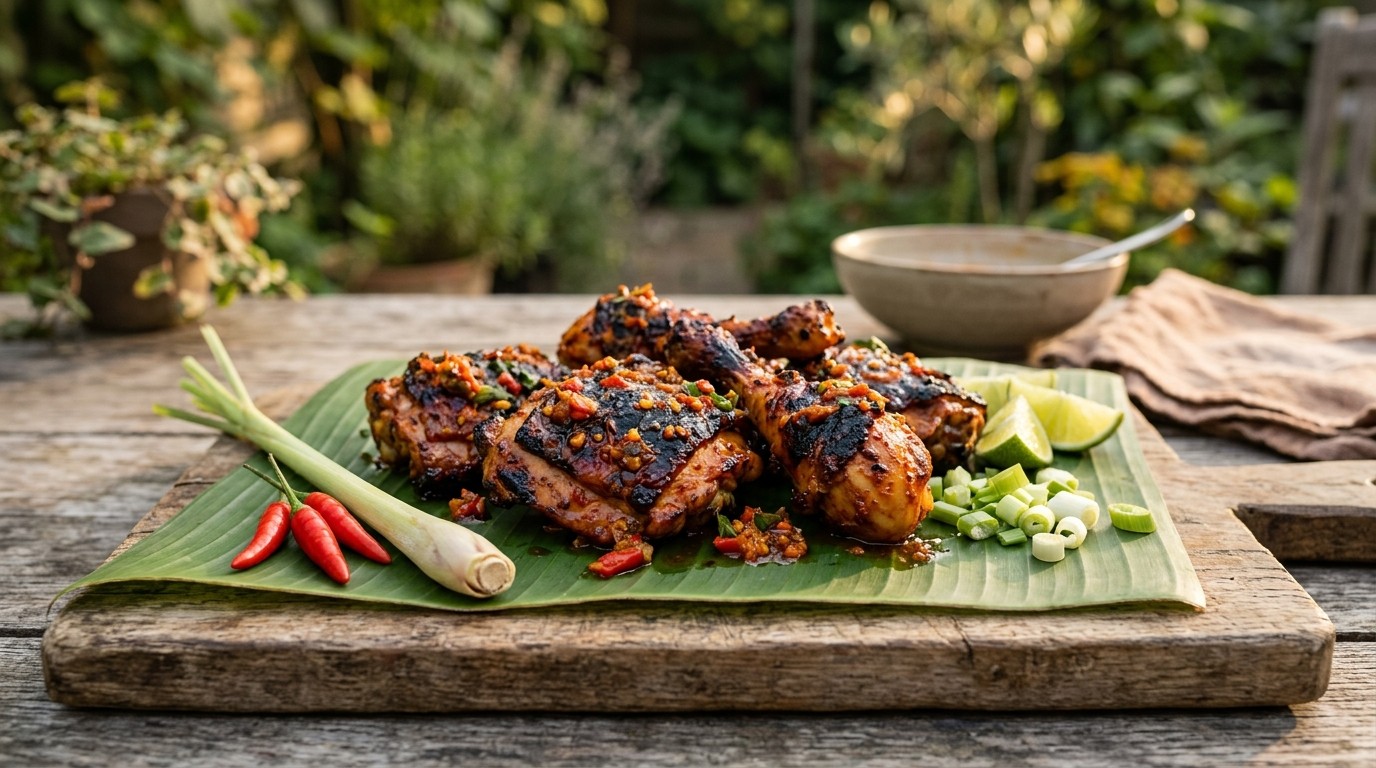 Ajam Panggang Boemboe Roedjak recept Ajam Panggang Boemboe Roedjak recept