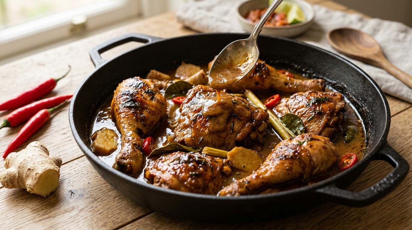 Ajam Penikie (licht Zoete kip) recept Ajam Penikie (licht Zoete kip) recept