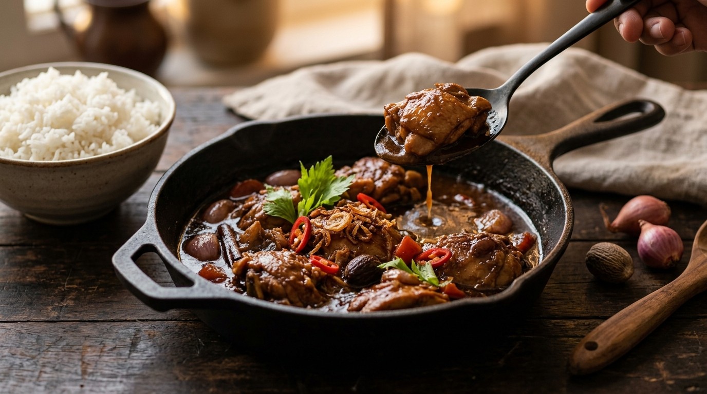 Ajam Smoor Djawa (stoofschotel met kip) recept Ajam Smoor Djawa (stoofschotel met kip) recept