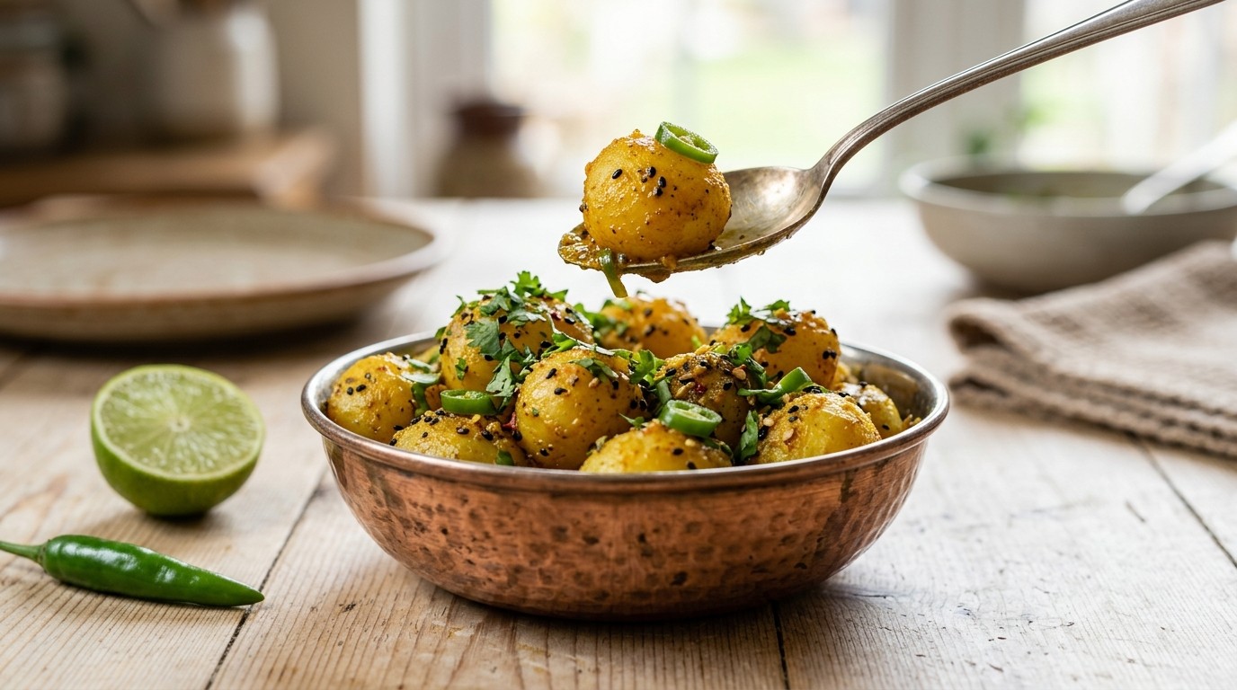 Aloo Ko Achar (aardappelsalade)