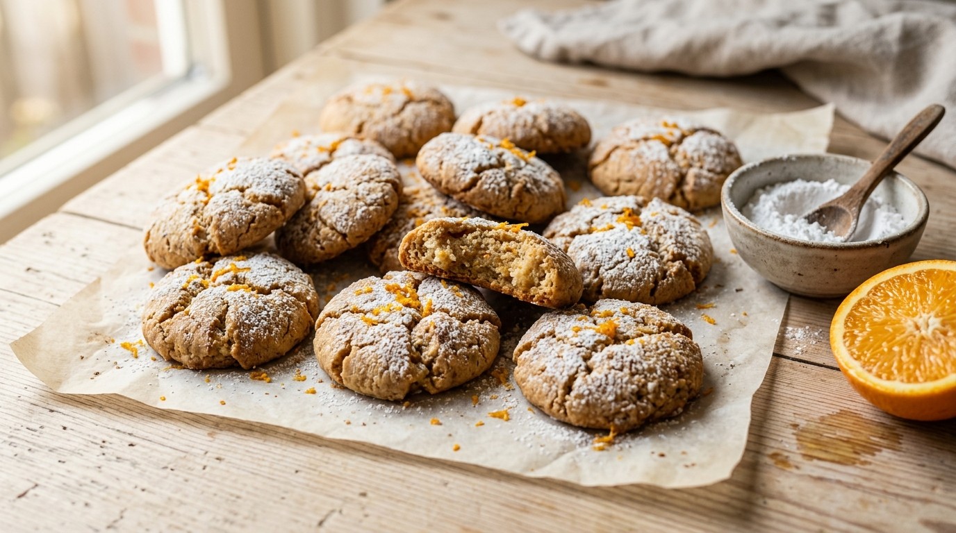 Amandel Sinaasappel Koekjes