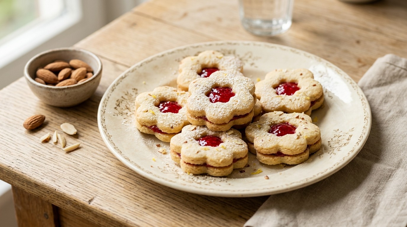 Amandelbloemenkoekjes