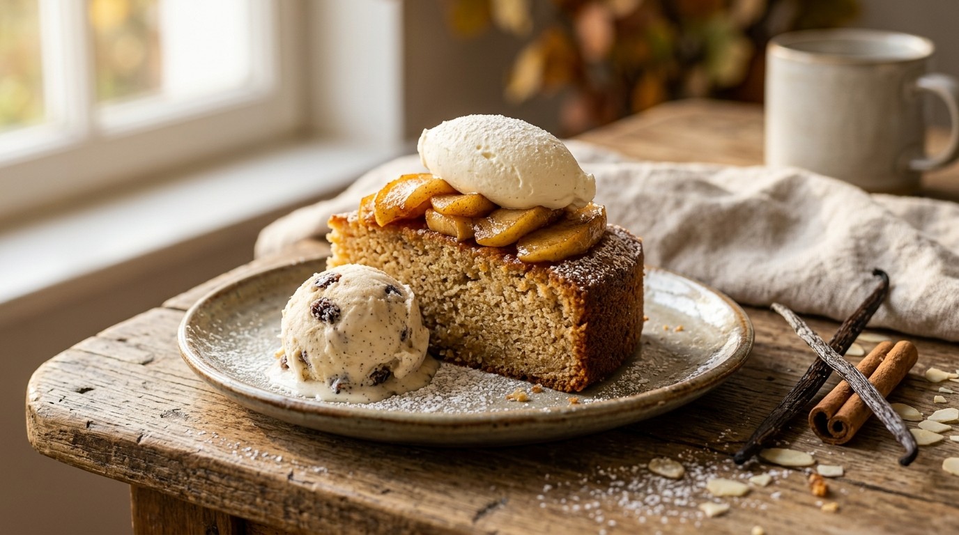 Amaretto Cake met Appel en Marscapone