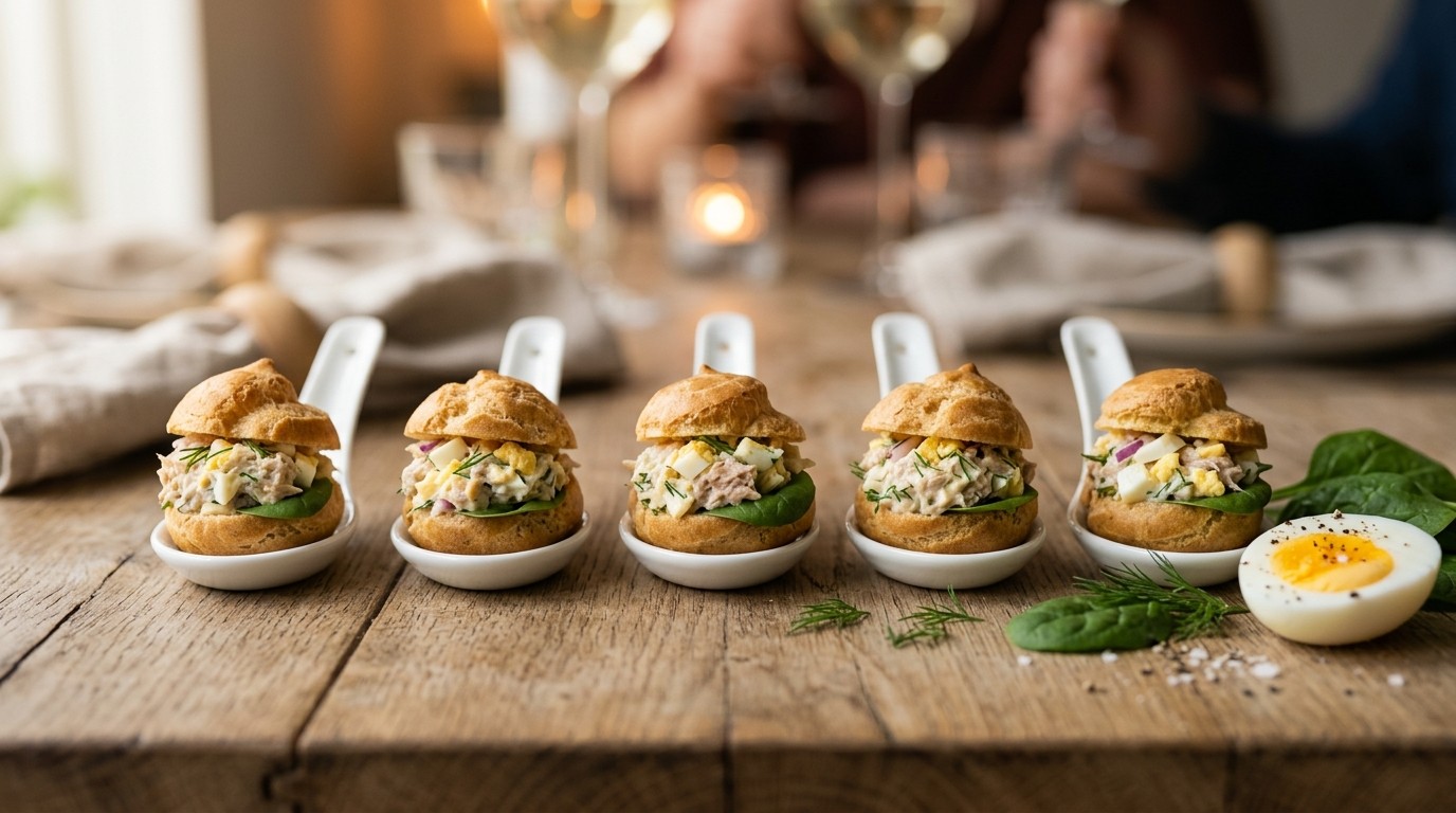 Amuse Hartige Soezen Tonijnsalade