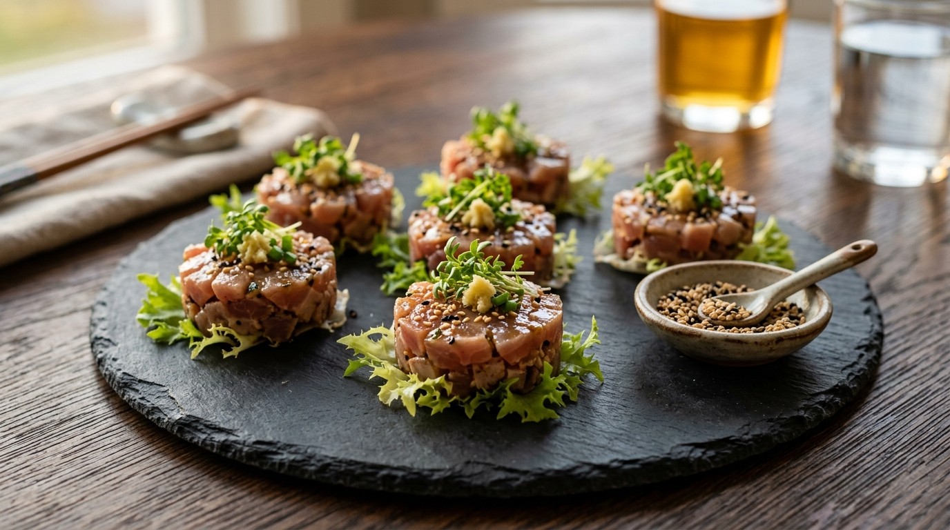 Amuse Tonijntartaar recept Amuse Tonijntartaar recept