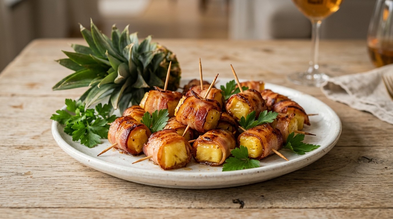 Ananas Baconhapjes