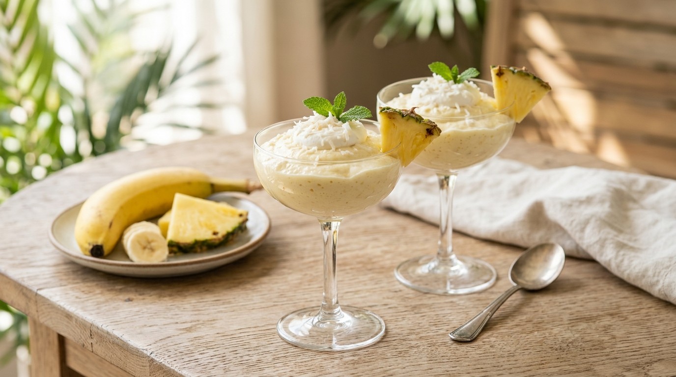 Ananas - Banaanmousse