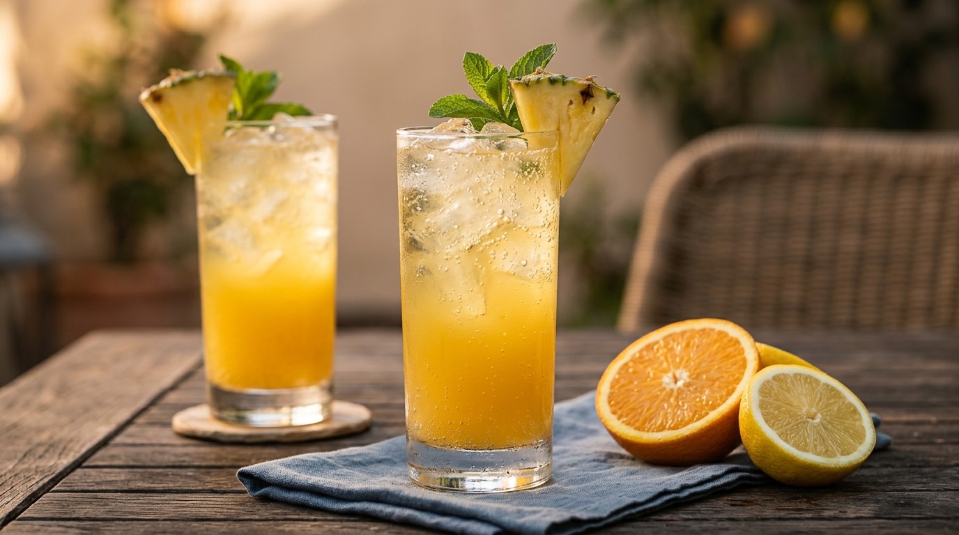 Ananas-gembercocktail recept Ananas-gembercocktail recept