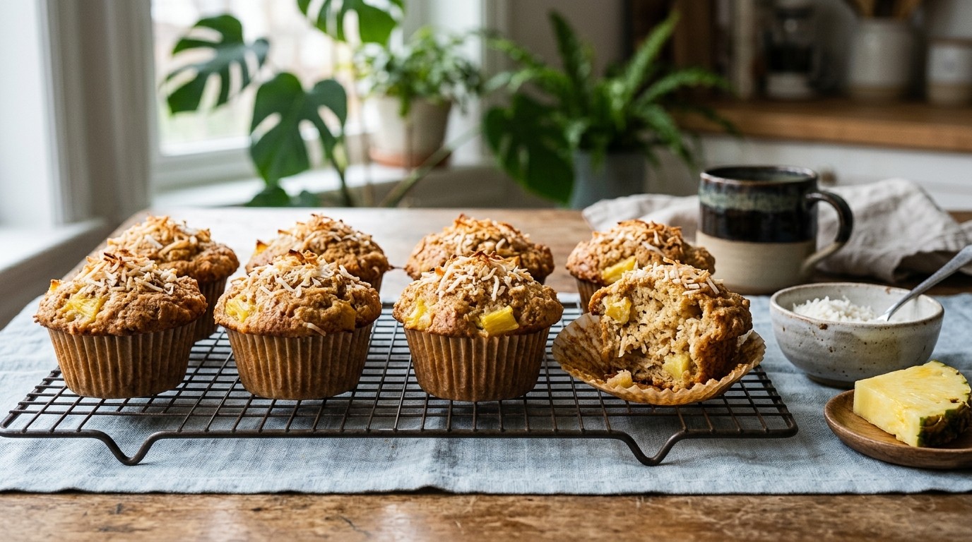 Ananas-kokosmuffins