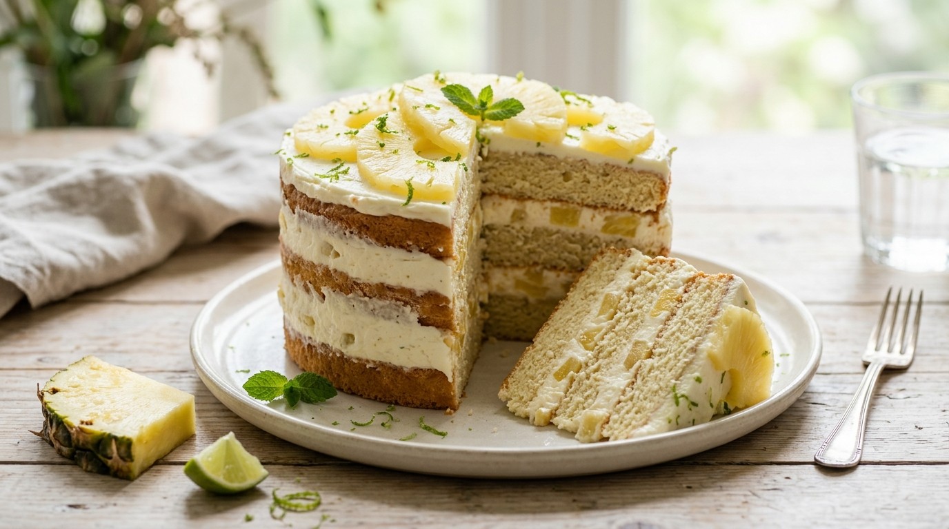 Ananas-laagjescake recept Ananas-laagjescake recept