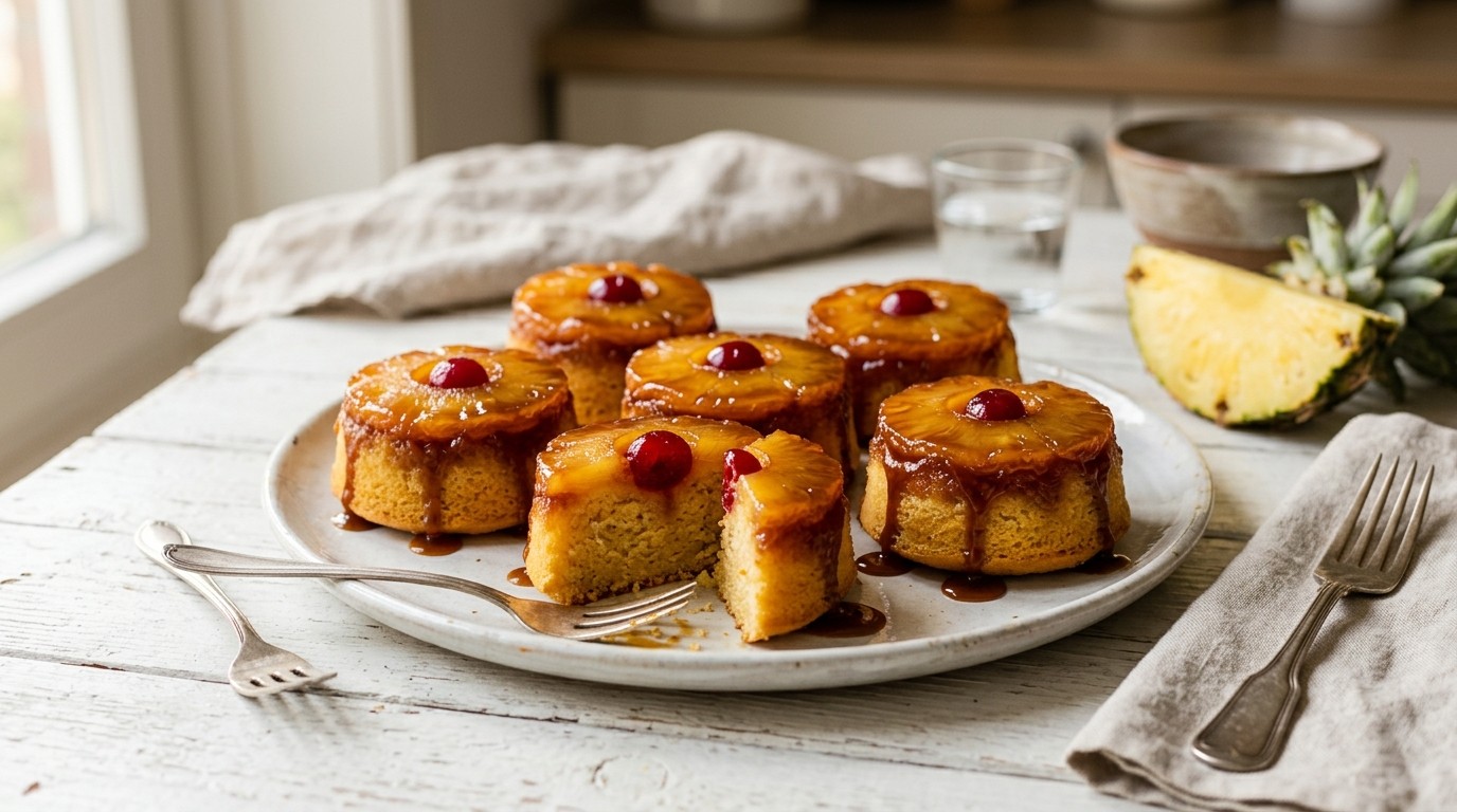 Ananas-tarte-tatins in Muffinblik