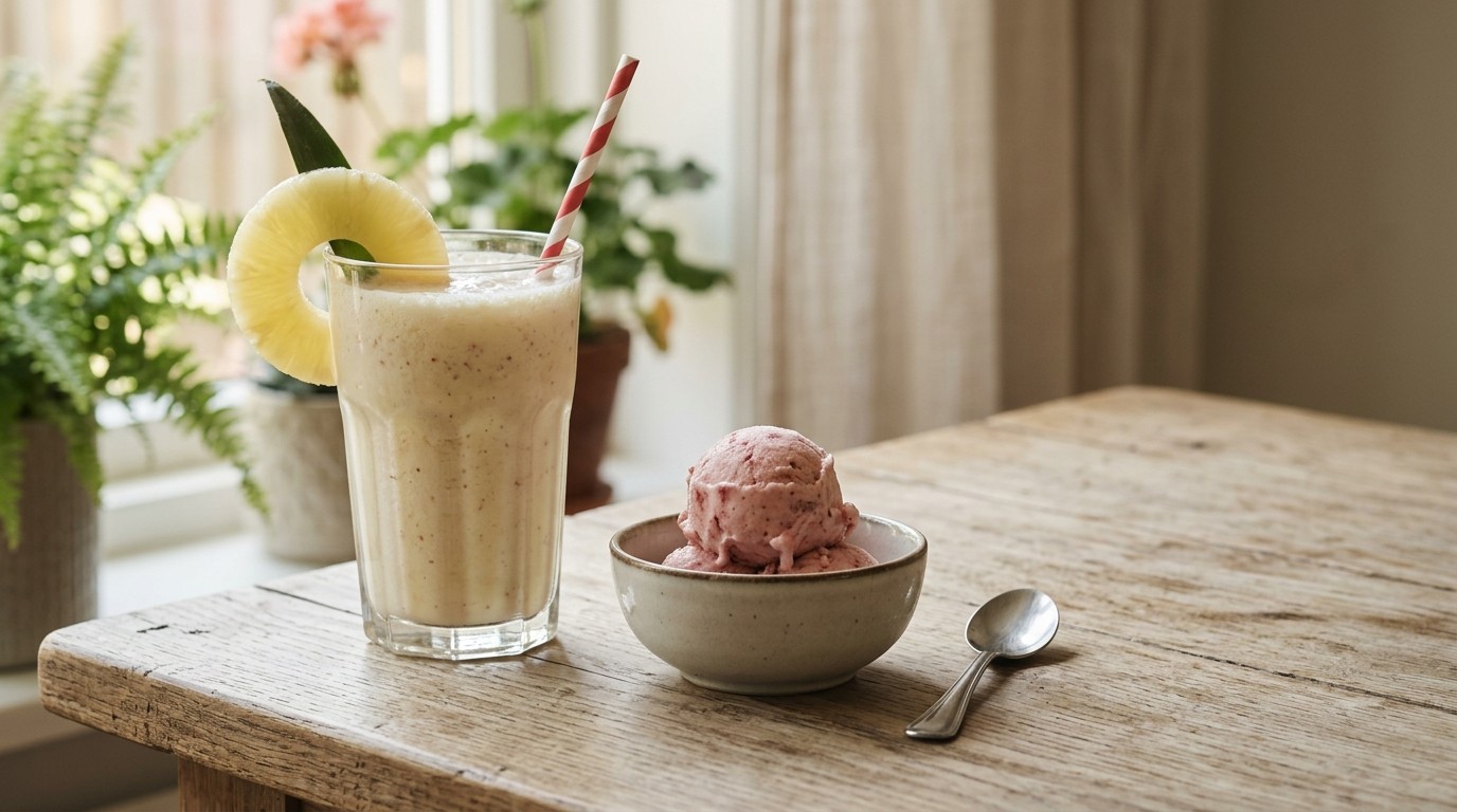 Ananas-yoghurtshake