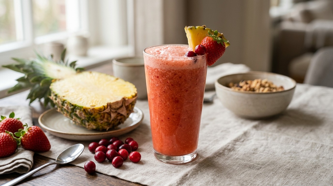 Ananasbes-smoothie