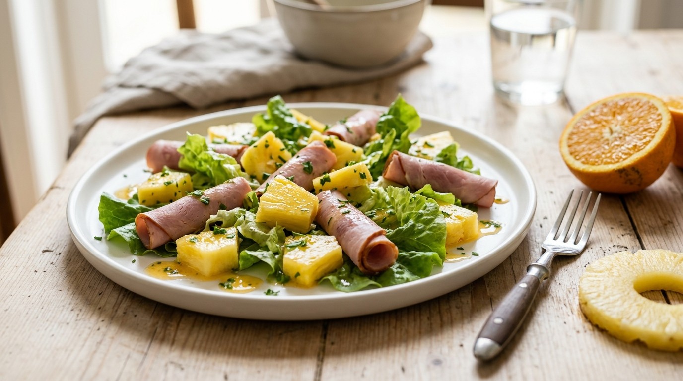 Ananassalade met ham recept Ananassalade met ham recept