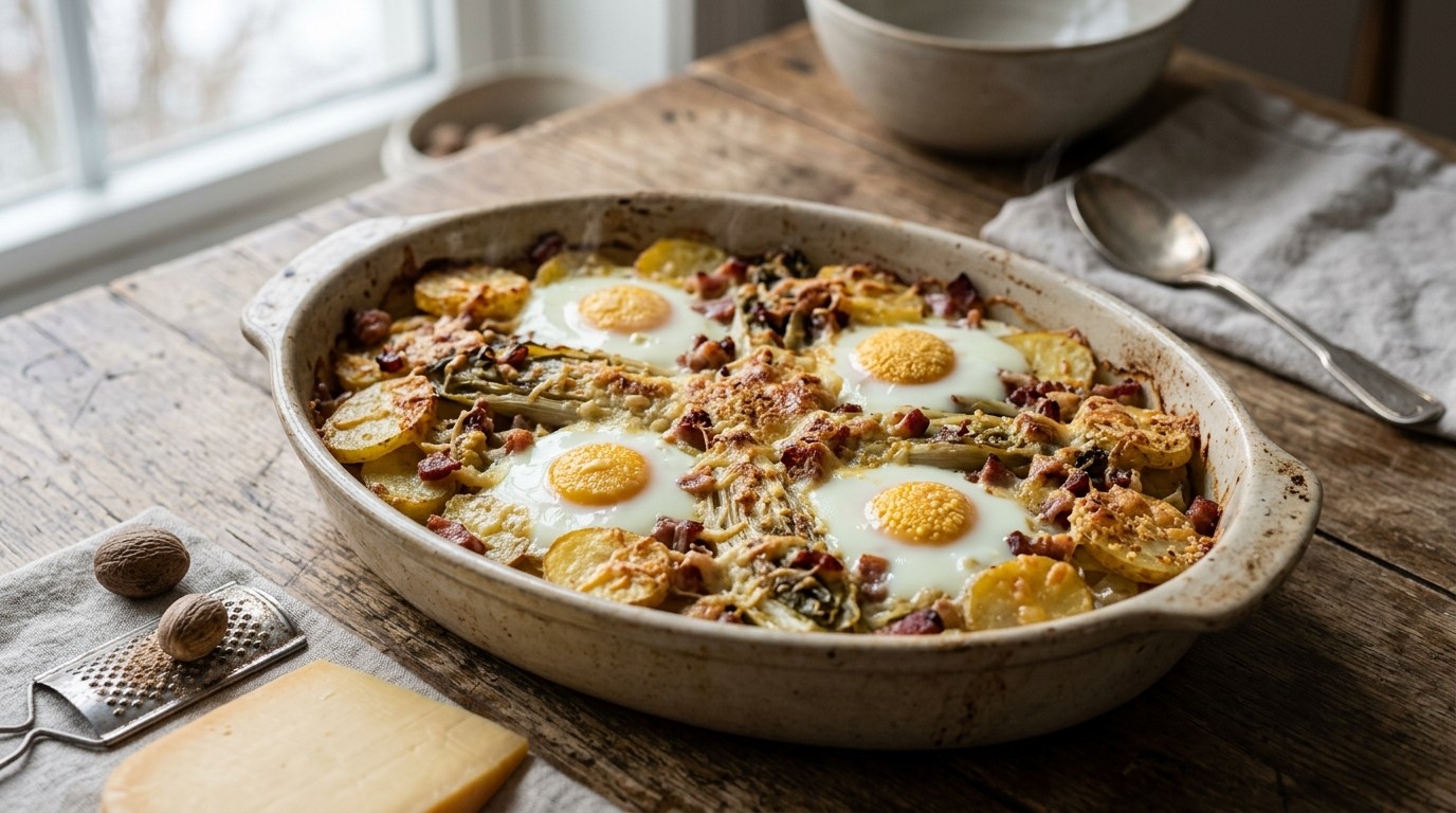 Andijvie met ei en Spekjes recept Andijvie met ei en Spekjes recept
