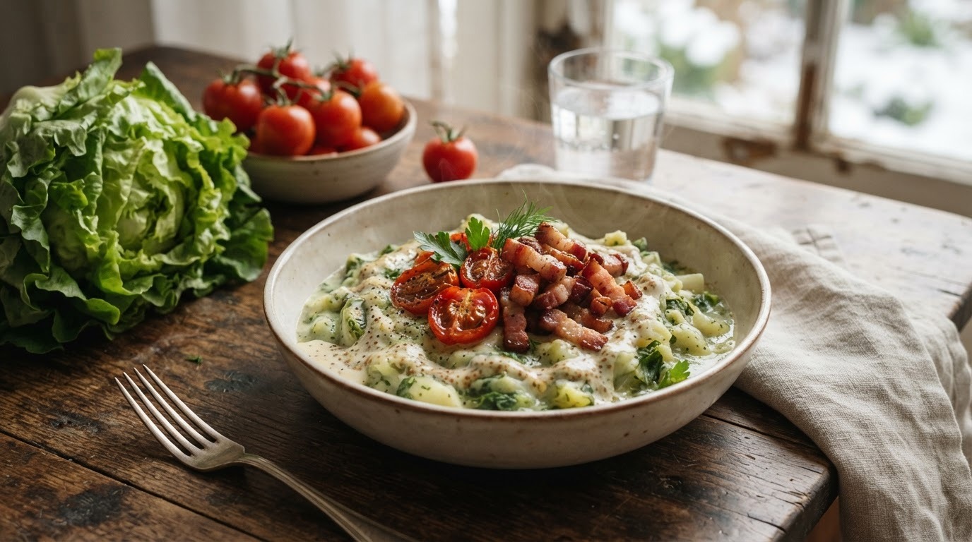 Andijvie Stamppot met Tomaten