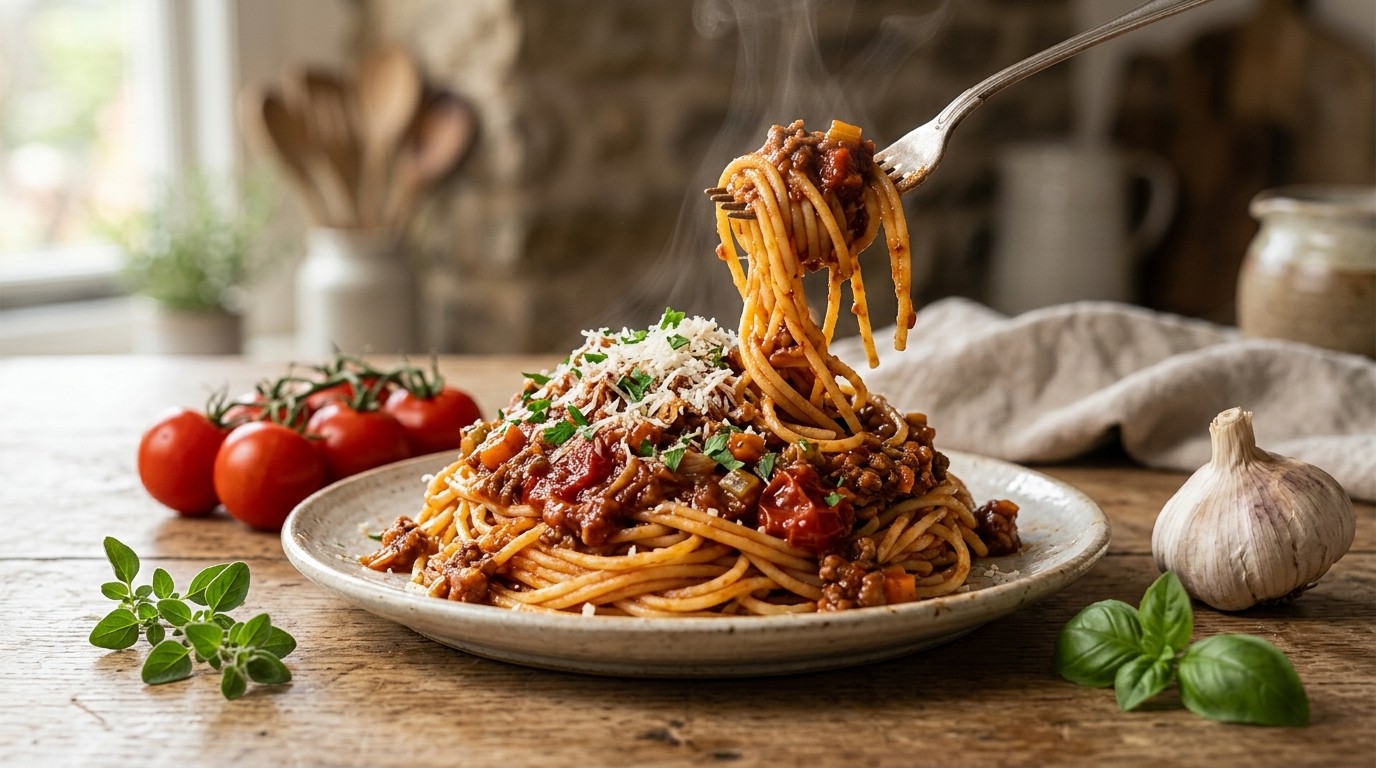 Anti-crisis Recept: Pasta met Tomaten-gehakt Saus recept Anti-crisis Recept: Pasta met Tomaten-gehakt Saus recept