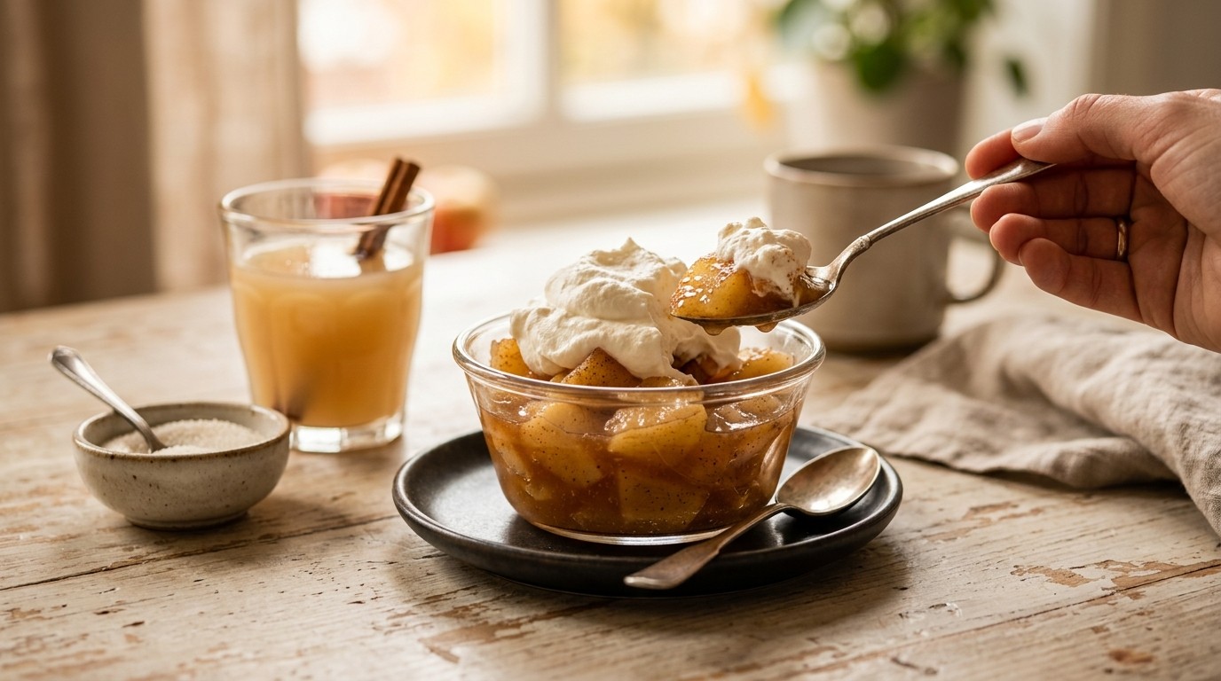 Appel met Kaneel en Slagroom recept Appel met Kaneel en Slagroom recept