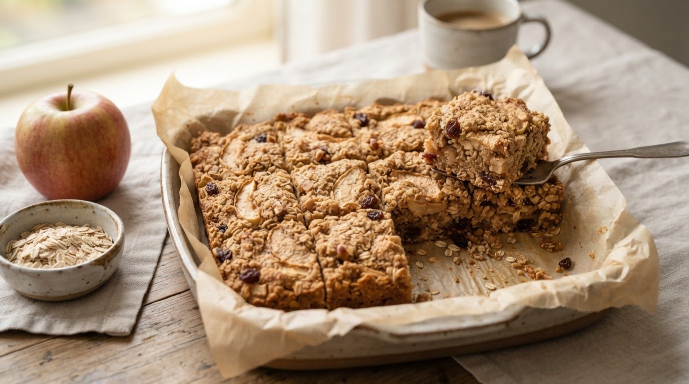 Appel-mueslieplaatkoek recept Appel-mueslieplaatkoek recept