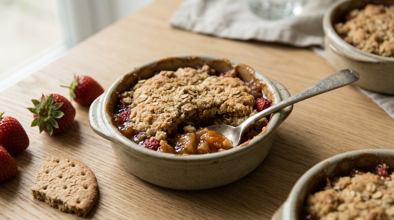 Appelcompote-crumble