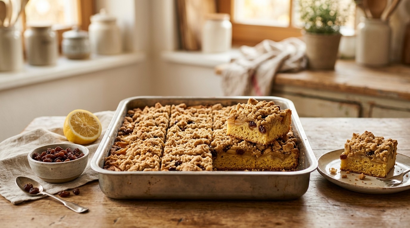 Appelkruimelplaatkoek