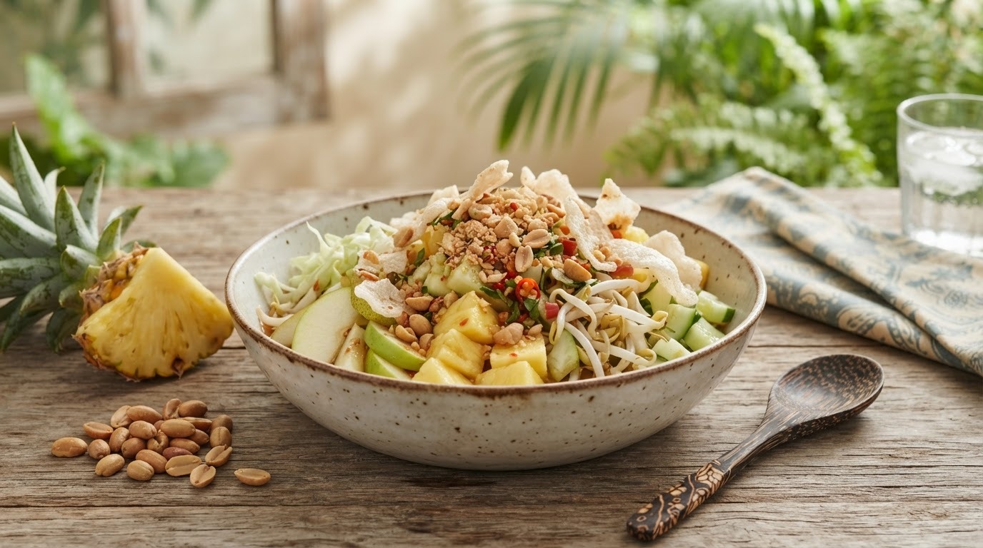 Asinan Bogor (salade van Vruchten en Groenten)