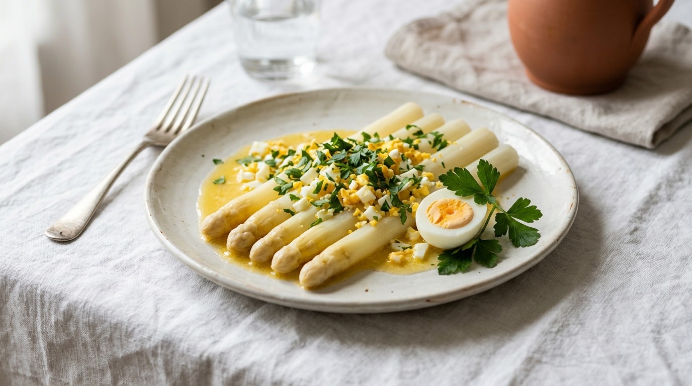 Asperges á la Flamande recept Asperges á la Flamande recept