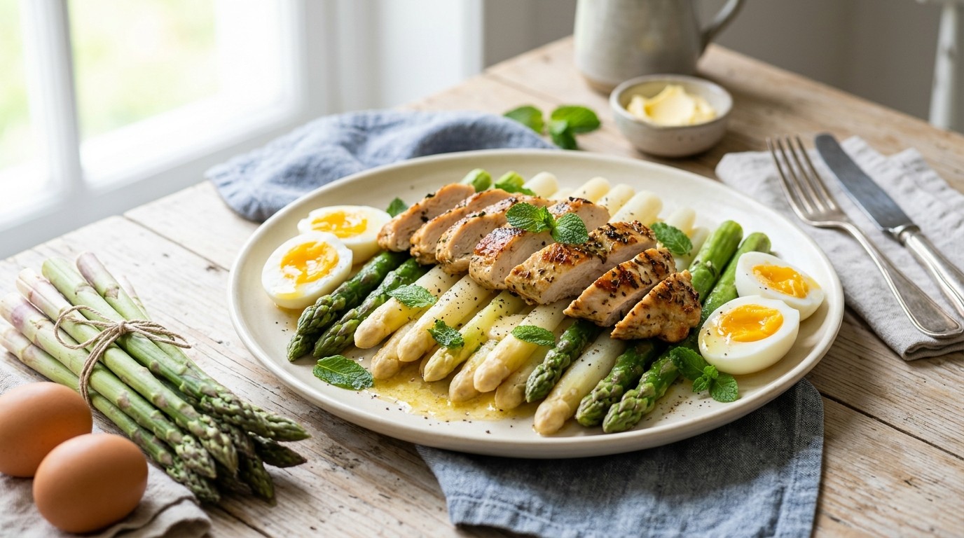 Asperges met Gebakken Kipfilet