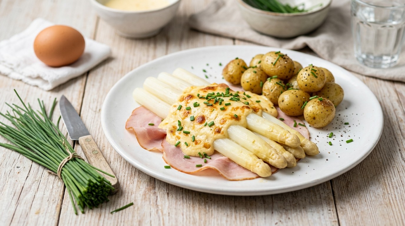 Asperges op een Bedje van Beenham