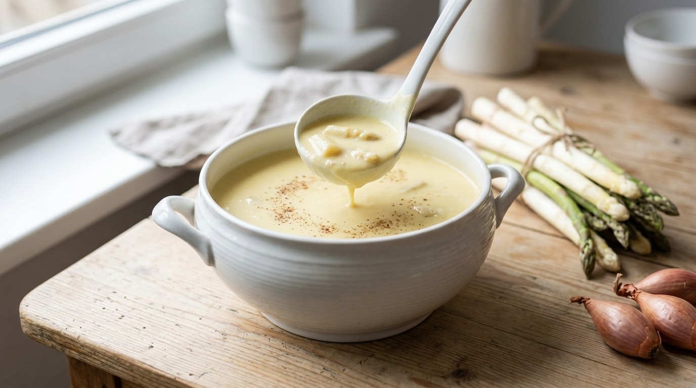 Aspergesoep van de Chef kok
