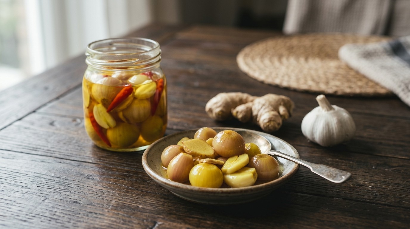 Atjar Bawang Koening (gele Uien op Zuur) recept Atjar Bawang Koening (gele Uien op Zuur) recept