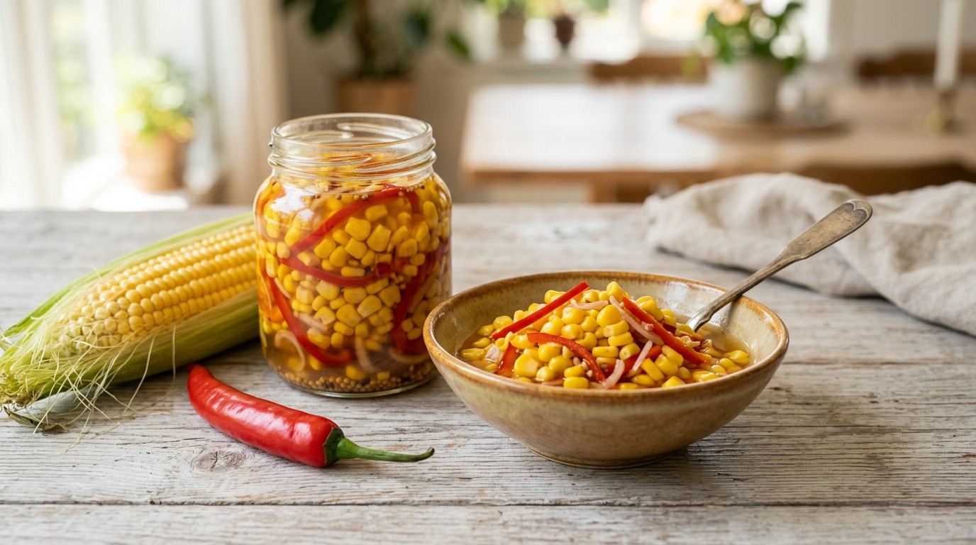 Atjar Jagung (mais op Zuur)