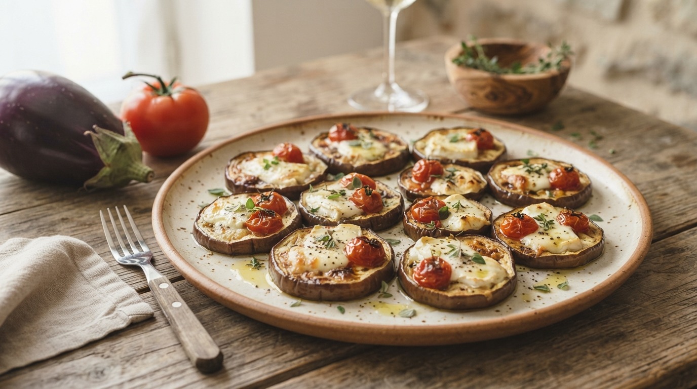 Aubergine met Geitenkaas