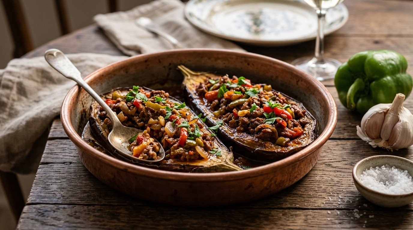 Aubergine Schotel