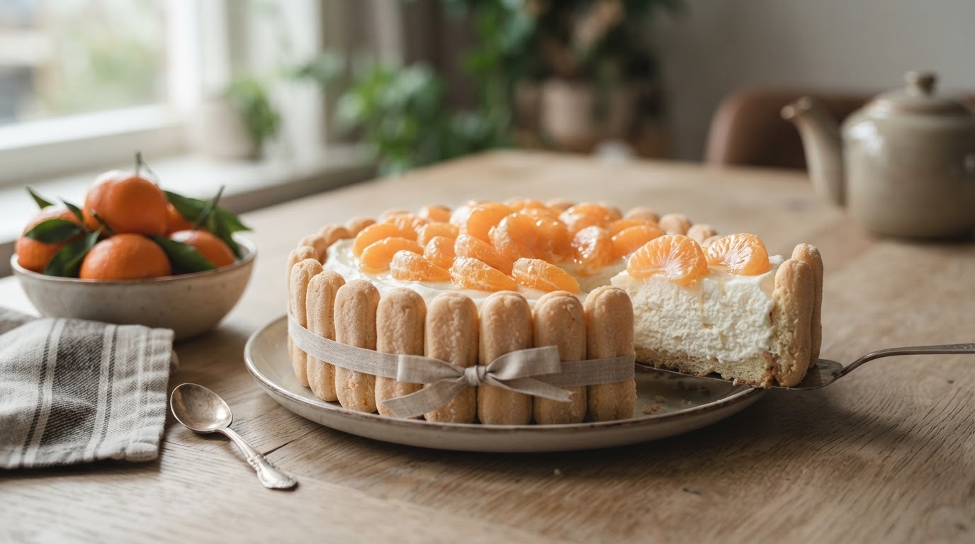 Authentieke Kwarktaart (mandarijntjes)